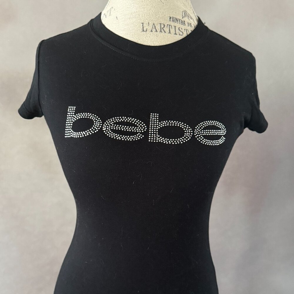 Bebe fitted bling t-shirt